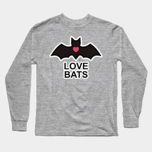 Love Bats Heart Long Sleeve T-Shirt